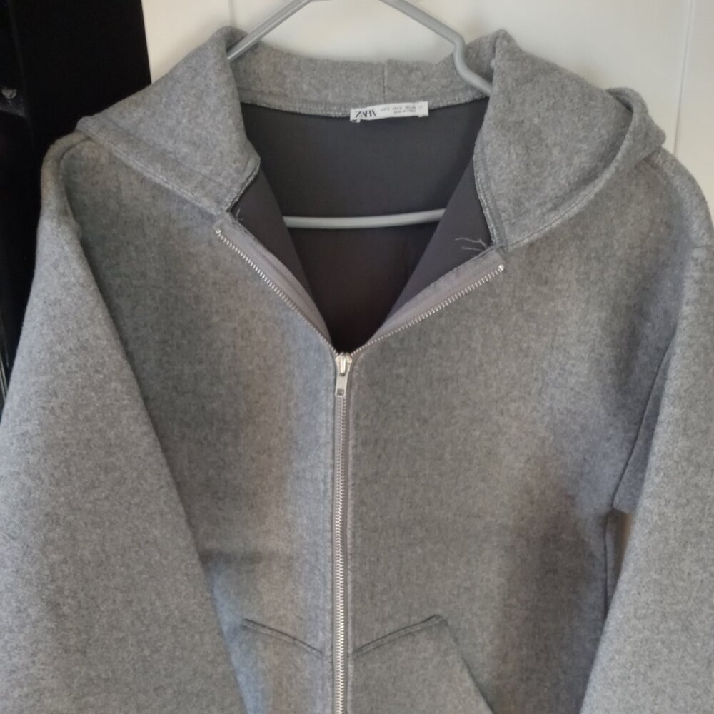 Zara gray oversize coat size S/M- New